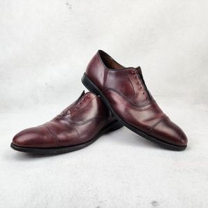 Allen Edmonds Park Avenue Mens 12.5D Burgundy Leather Cap Toe Oxford Shoes